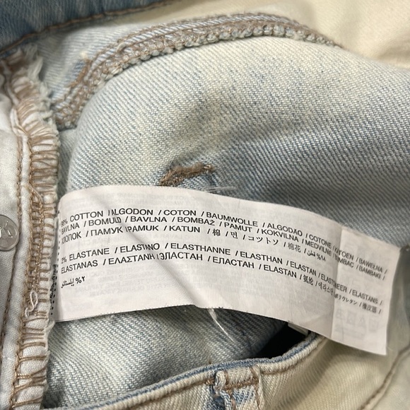 Mango Light Wash Distressed Jeans Women’s Size 4 Straight Leg Ripped Denim - Picture 9 of 9